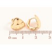 Серьги Xuping цвет Позолота 18K колечки "Сердечки" фото №2 Серьги Xuping цвет Позолота 18K колечки "Сердечки" фото №2