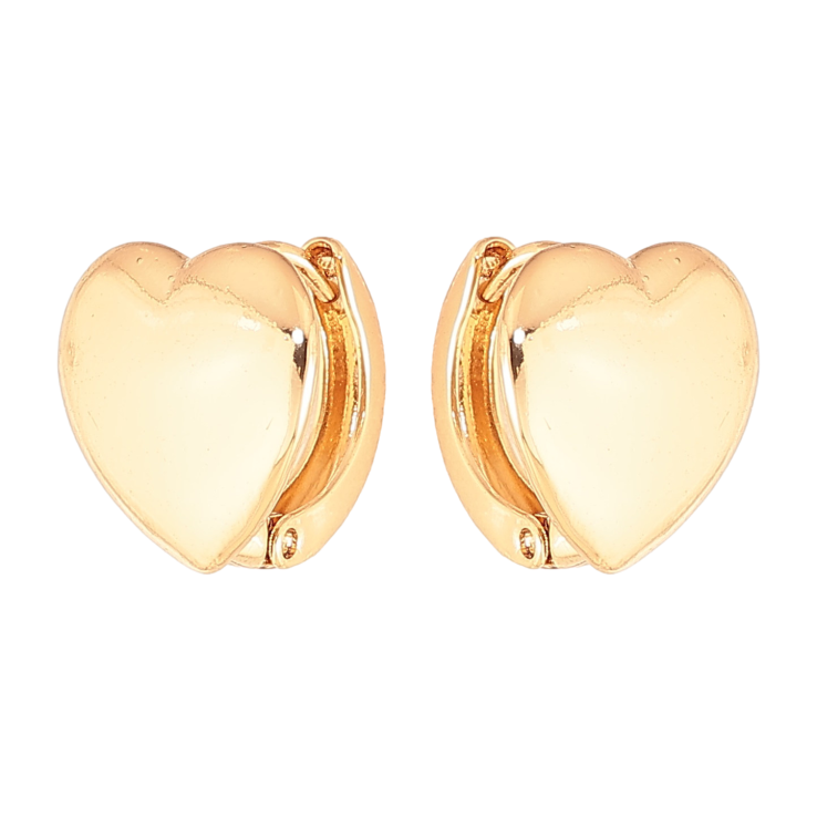 Серьги Xuping цвет Позолота 18K колечки "Сердечки" фото №10 Серьги Xuping цвет Позолота 18K колечки "Сердечки" фото №10