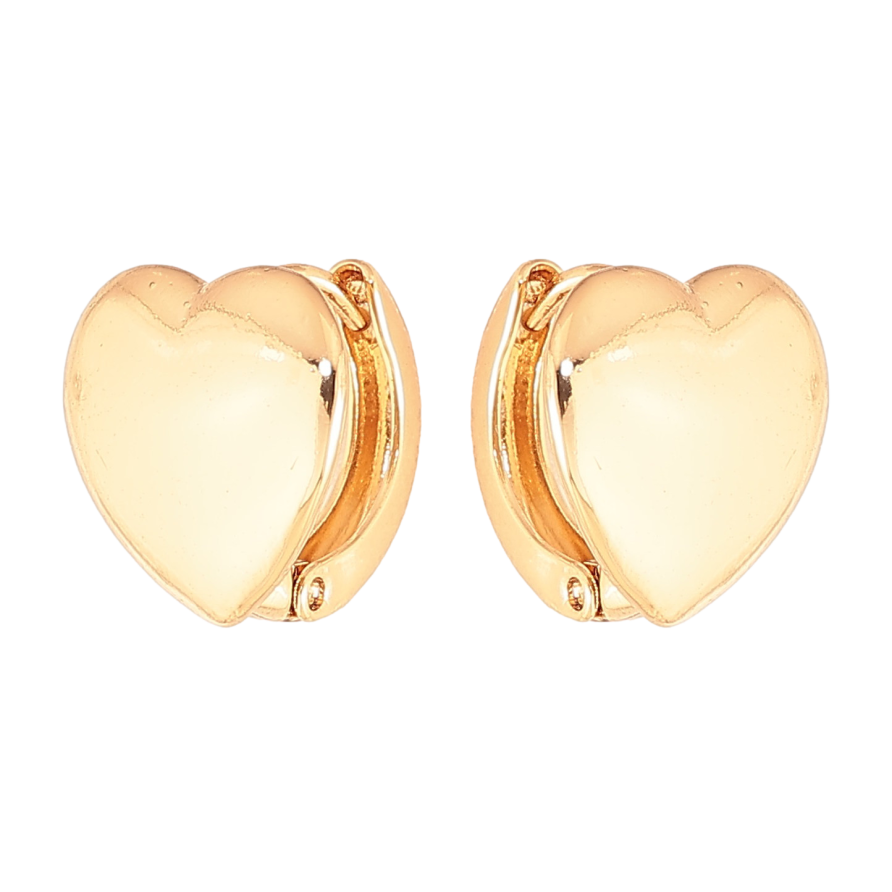 Серьги Xuping цвет Позолота 18K колечки "Сердечки" фото №1 Серьги Xuping цвет Позолота 18K колечки "Сердечки" фото №1