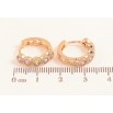Серьги Xuping цвет Позолота 18K колечки "Дорожки разноцветных кристаллов" фото №2 Серьги Xuping цвет Позолота 18K колечки "Дорожки разноцветных кристаллов" фото №2