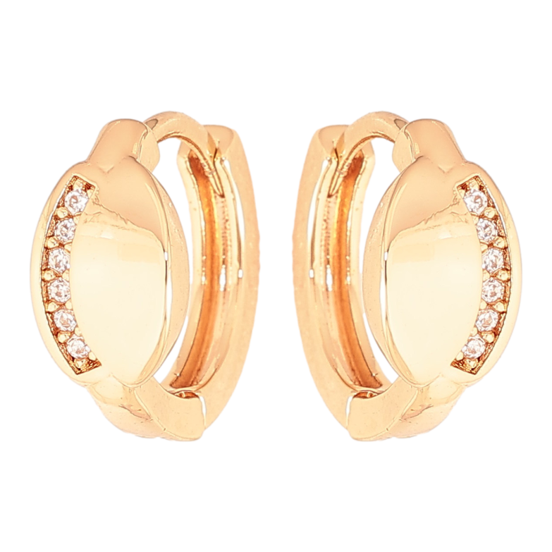 Серьги Xuping цвет Позолота 18K колечки "Узор с кристаллами" фото №11 Серьги Xuping цвет Позолота 18K колечки "Узор с кристаллами" фото №11