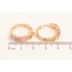 Серьги Xuping цвет Позолота 18K колечки "Узор с разноцветными кристаллами" фото №2 Серьги Xuping цвет Позолота 18K колечки "Узор с разноцветными кристаллами" фото №2