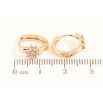 Серьги Xuping цвет Позолота 18K колечки "Узор с кристаллами" фото №2 Серьги Xuping цвет Позолота 18K колечки "Узор с кристаллами" фото №2