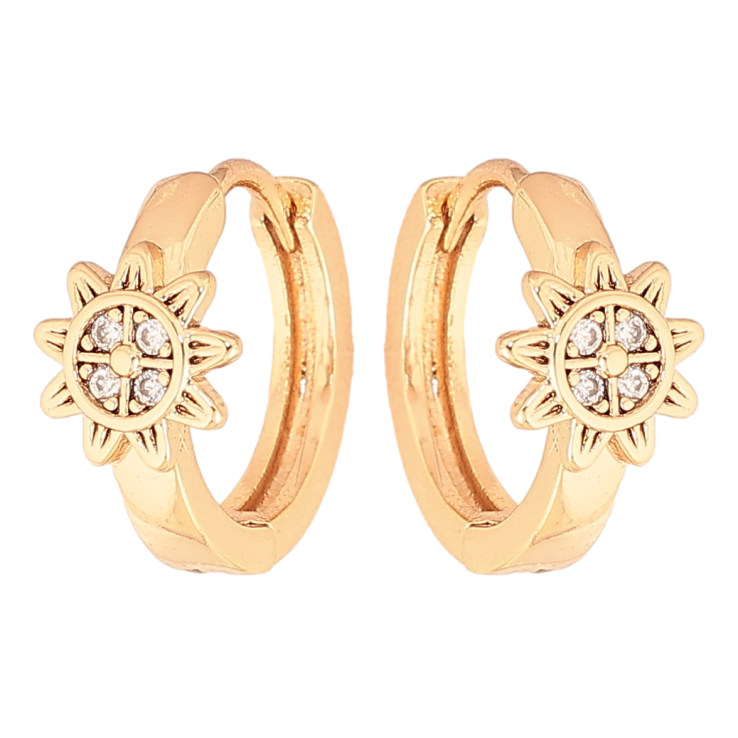Серьги Xuping цвет Позолота 18K колечки "Узор с кристаллами" фото №16 Серьги Xuping цвет Позолота 18K колечки "Узор с кристаллами" фото №16