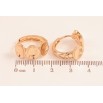 Серьги Xuping цвет Позолота 18K колечки "Декоративный узор" фото №2 Серьги Xuping цвет Позолота 18K колечки "Декоративный узор" фото №2