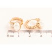 Сережки Xuping колір Позолота 18K колечка "Перлини з кристалами" фото №2 Сережки Xuping колір Позолота 18K колечка "Перлини з кристалами" фото №2