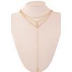 Кольє Xuping M&L колір 18К "Три ланцюжки з кульками" розмір 41-46см х 1.5-3мм фото №2 Кольє Xuping M&L колір 18К "Три ланцюжки з кульками" розмір 41-46см х 1.5-3мм фото №2