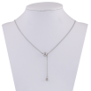 Колье Xuping ТТМ Stainless Steel цвет Родий "Шарики, ø 4мм и 6мм" длинна 46-51см х 1мм фото №2 Колье Xuping ТТМ Stainless Steel цвет Родий "Шарики, ø 4мм и 6мм" длинна 46-51см х 1мм фото №2