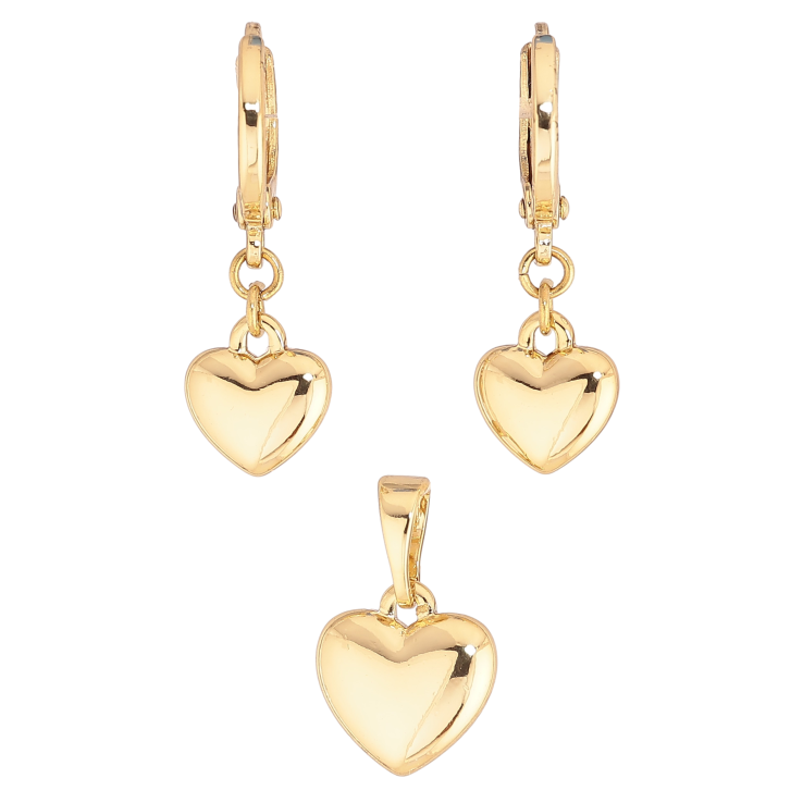 Набор Xuping цвет Позолота 14K "Сердечки" фото №4