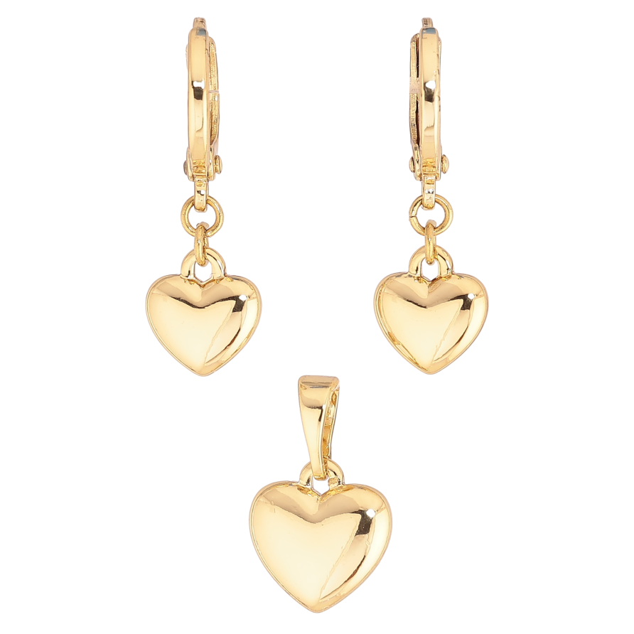 Набор Xuping цвет Позолота 14K "Сердечки" фото №1 Набор Xuping цвет Позолота 14K "Сердечки" фото №1