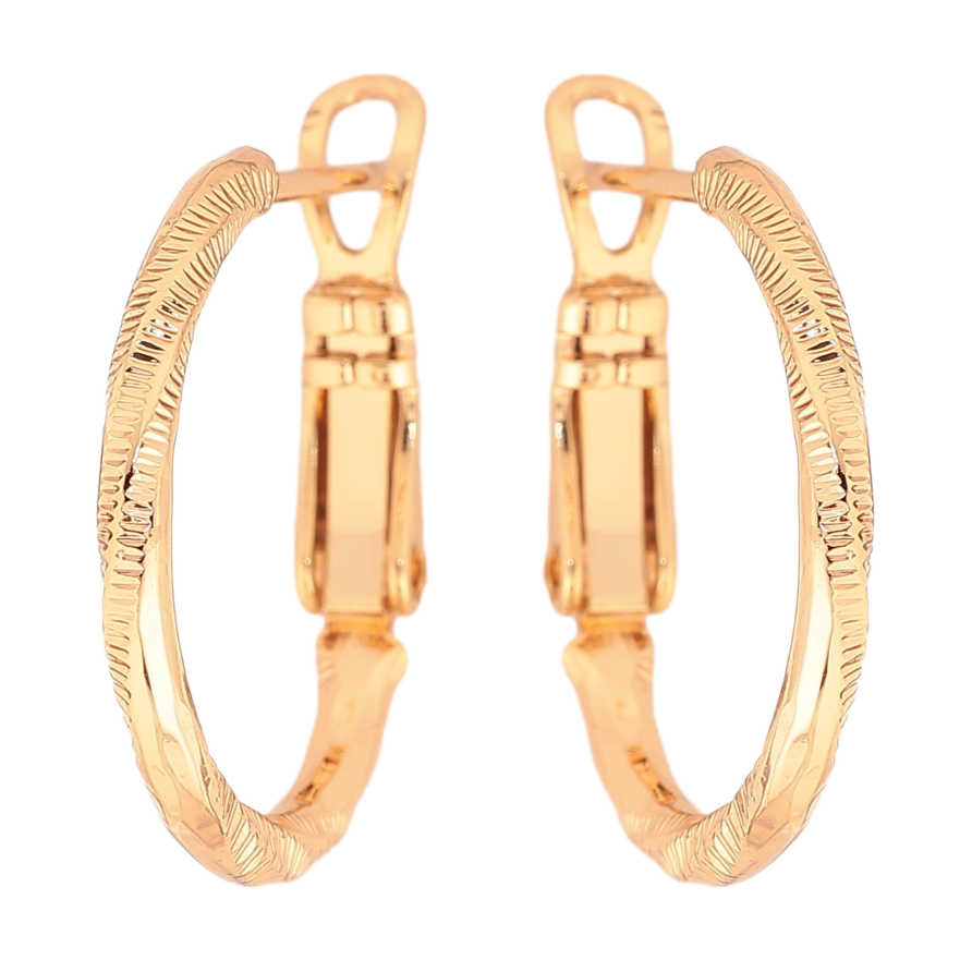 Серьги Xuping M&L цвет 18K кольца (конго) "Декоративный узор" ø 2см фото №1 Серьги Xuping M&L цвет 18K кольца (конго) "Декоративный узор" ø 2см фото №1