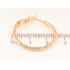 Серьги Xuping M&L цвет 18K кольца (конго) "Декоративный узор" ø 2.5см фото №2