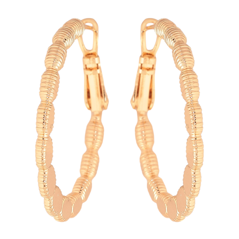 Серьги Xuping M&L цвет 18K кольца (конго) "Декоративный узор" ø 3см фото №17 Серьги Xuping M&L цвет 18K кольца (конго) "Декоративный узор" ø 3см фото №17