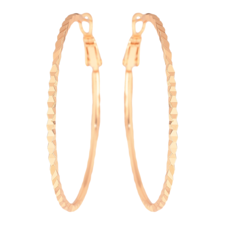 Серьги Xuping M&L цвет 18K кольца (конго) "Декоративный узор" ø 4.5см фото №15