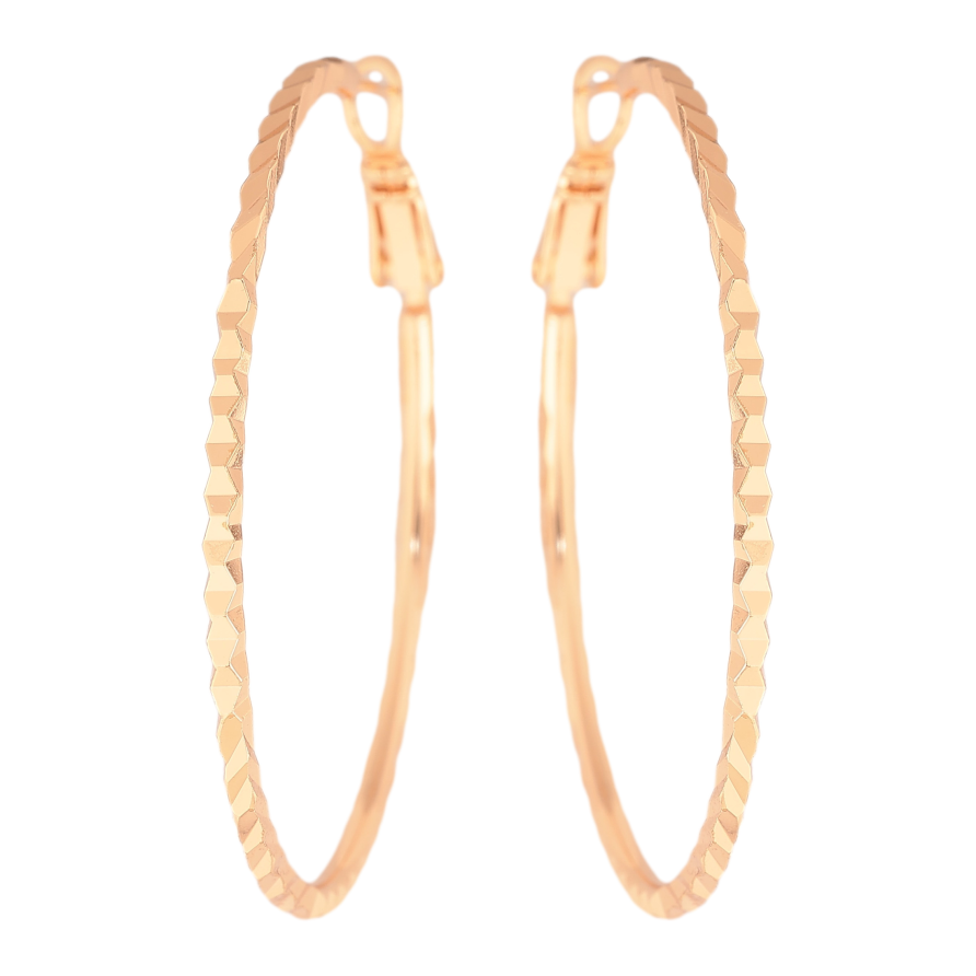 Серьги Xuping M&L цвет 18K кольца (конго) "Декоративный узор" ø 4.5см фото №1 Серьги Xuping M&L цвет 18K кольца (конго) "Декоративный узор" ø 4.5см фото №1