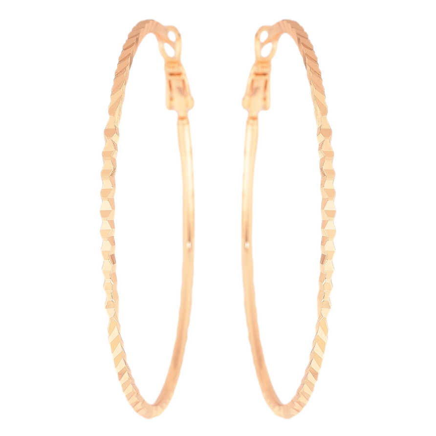 Серьги Xuping M&L цвет 18K кольца (конго) "Декоративный узор" ø 5.5см фото №1 Серьги Xuping M&L цвет 18K кольца (конго) "Декоративный узор" ø 5.5см фото №1