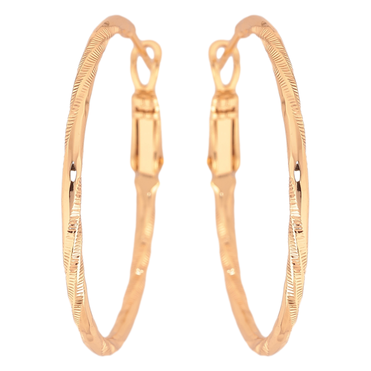 Серьги Xuping M&L цвет 18K кольца (конго) "Декоративный узор" ø 3.5см фото №4 Серьги Xuping M&L цвет 18K кольца (конго) "Декоративный узор" ø 3.5см фото №4
