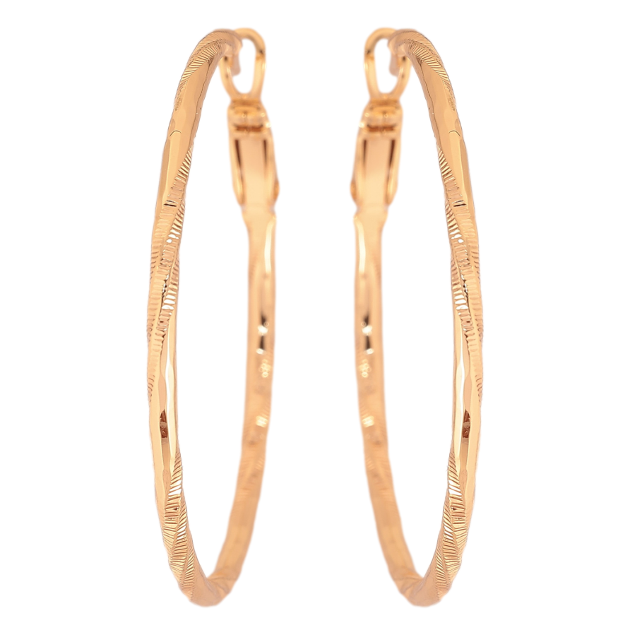 Серьги Xuping M&L цвет 18K кольца (конго) "Декоративный узор" ø 4см фото №1 Серьги Xuping M&L цвет 18K кольца (конго) "Декоративный узор" ø 4см фото №1