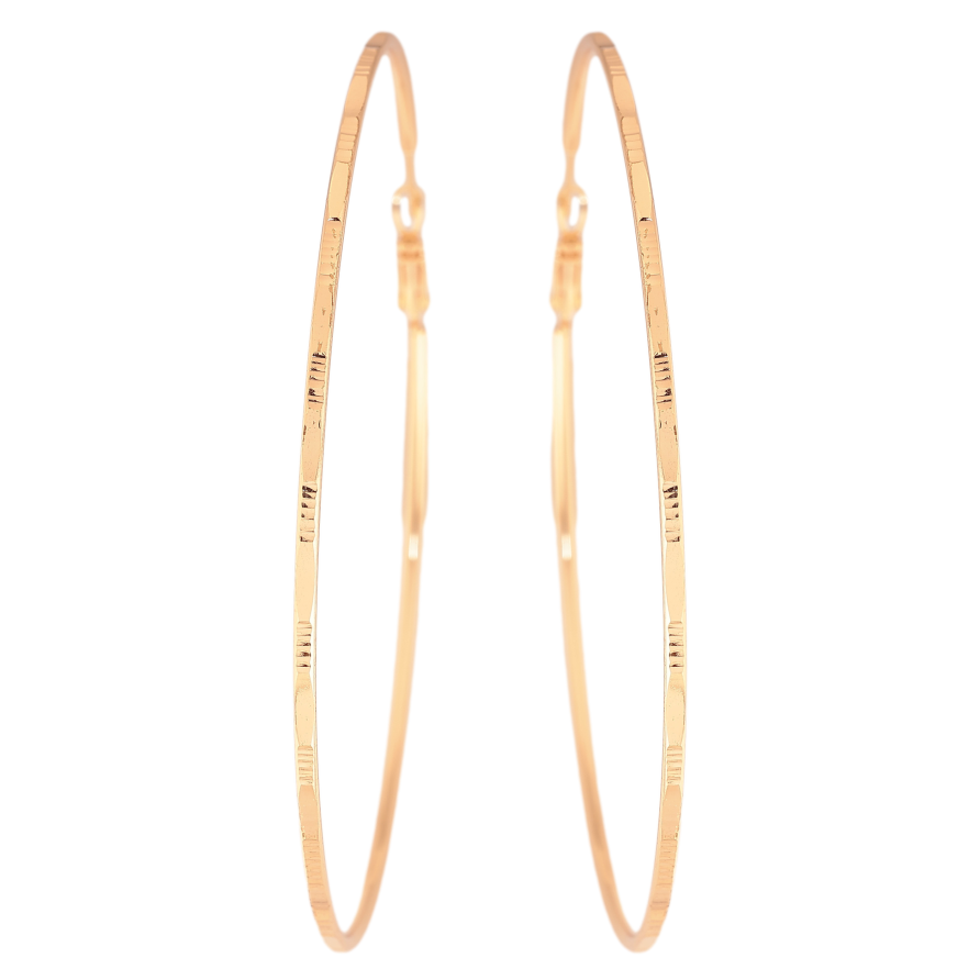 Серьги Xuping M&L цвет 18K кольца (конго) "Декоративный узор" ø 9см фото №1 Серьги Xuping M&L цвет 18K кольца (конго) "Декоративный узор" ø 9см фото №1