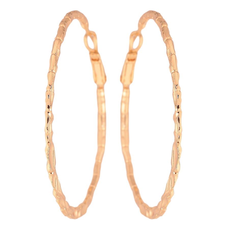Серьги Xuping M&L цвет 18K кольца (конго) "Декоративный узор" ø 5см фото №1 Серьги Xuping M&L цвет 18K кольца (конго) "Декоративный узор" ø 5см фото №1