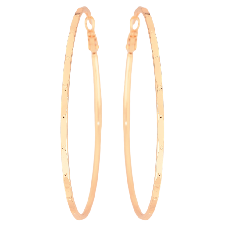 Серьги Xuping M&L цвет 18K кольца (конго) "Декоративный узор" ø 6.5см фото №7