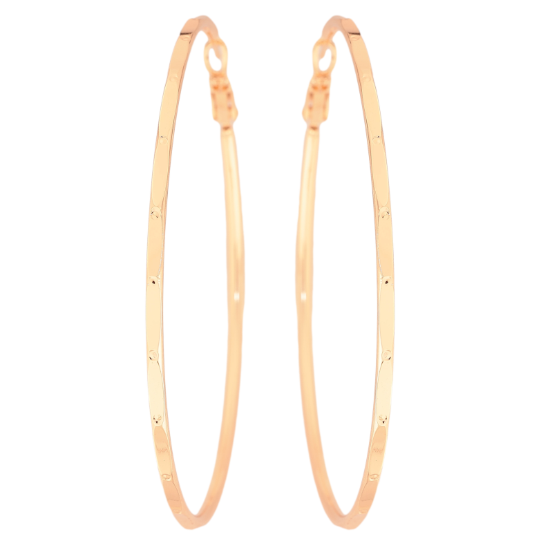 Серьги Xuping M&L цвет 18K кольца (конго) "Декоративный узор" ø 6.5см фото №1 Серьги Xuping M&L цвет 18K кольца (конго) "Декоративный узор" ø 6.5см фото №1