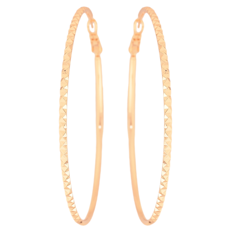 Серьги Xuping M&L цвет 18K кольца (конго) "Декоративный узор" ø 6.5см фото №10