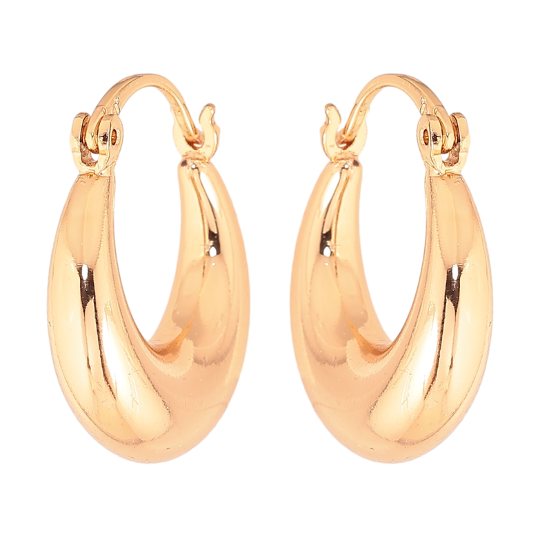 Серьги Xuping цвет позолота 18K кольца (конго) декоративные ø 2см фото №4 Серьги Xuping цвет позолота 18K кольца (конго) декоративные ø 2см фото №4