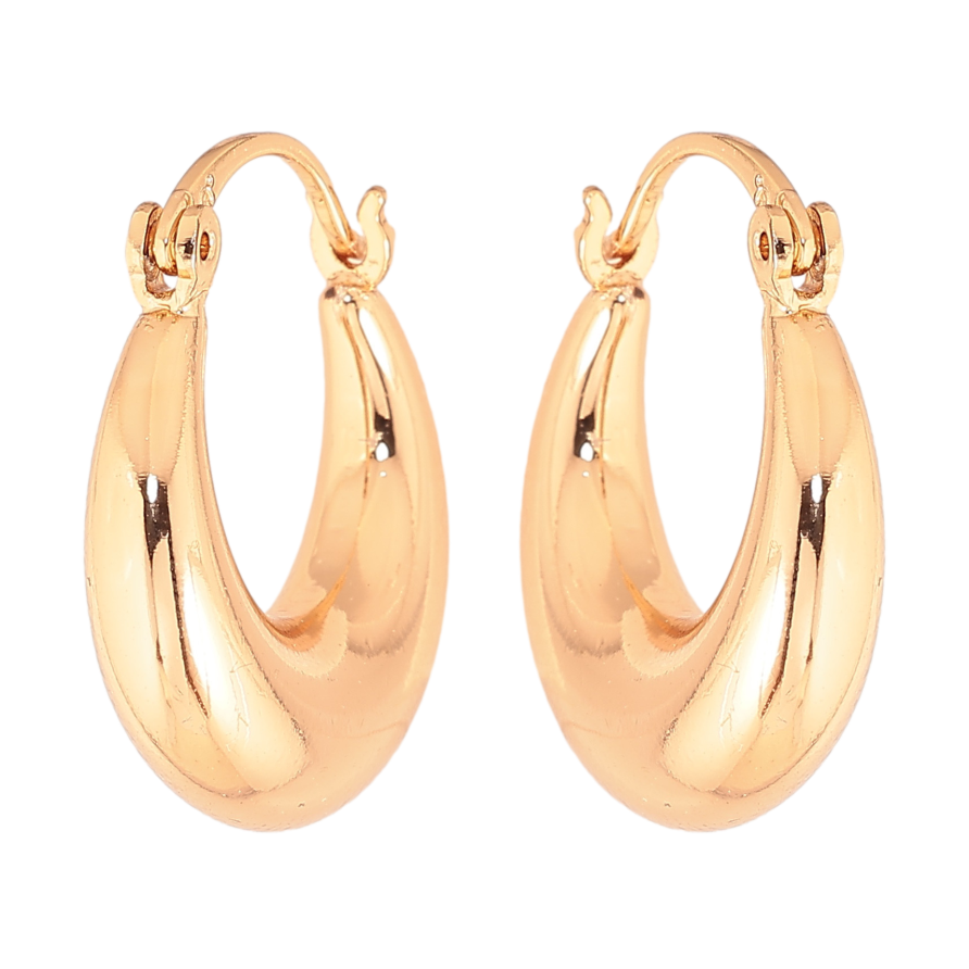 Серьги Xuping цвет позолота 18K кольца (конго) декоративные ø 2см фото №1 Серьги Xuping цвет позолота 18K кольца (конго) декоративные ø 2см фото №1