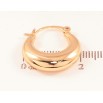 Серьги Xuping цвет позолота 18K кольца (конго) декоративные ø 2см фото №2 Серьги Xuping цвет позолота 18K кольца (конго) декоративные ø 2см фото №2