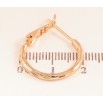 Сережки Xuping колір позолота 18K кільця (конго) декоративний візерунок ø 2см фото №2 Сережки Xuping колір позолота 18K кільця (конго) декоративний візерунок ø 2см фото №2