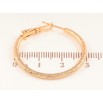 Серьги Xuping цвет позолота 18K кольца (конго) декоративный узор ø 3см фото №2 Серьги Xuping цвет позолота 18K кольца (конго) декоративный узор ø 3см фото №2