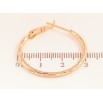 Серьги Xuping цвет Позолота 18K кольца (конго) "Декоративный узор" ø 3см фото №2 Серьги Xuping цвет Позолота 18K кольца (конго) "Декоративный узор" ø 3см фото №2