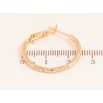 Серьги Xuping цвет Позолота 18K кольца (конго) "Декоративный узор" ø 2.5см фото №2 Серьги Xuping цвет Позолота 18K кольца (конго) "Декоративный узор" ø 2.5см фото №2