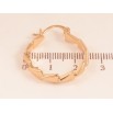 Серьги Xuping цвет Позолота 18K кольца (конго) "Декоративный узор" ø 2.5см фото №2 Серьги Xuping цвет Позолота 18K кольца (конго) "Декоративный узор" ø 2.5см фото №2