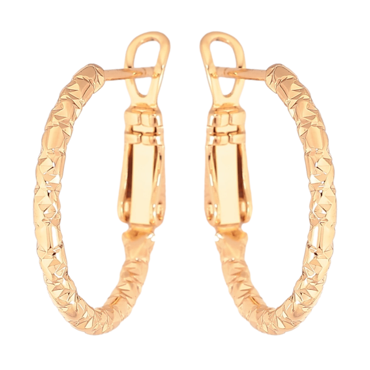 Серьги Xuping цвет Позолота 18K кольца (конго) "Декоративный узор" ø 2см фото №12 Серьги Xuping цвет Позолота 18K кольца (конго) "Декоративный узор" ø 2см фото №12