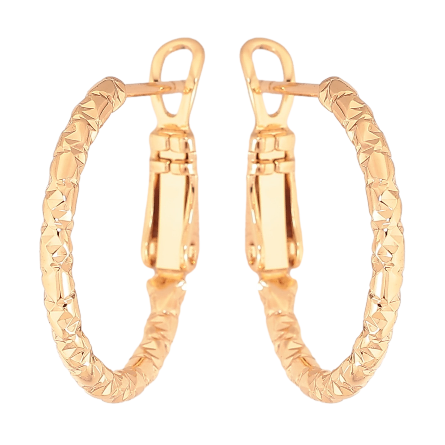 Серьги Xuping цвет Позолота 18K кольца (конго) "Декоративный узор" ø 2см фото №1 Серьги Xuping цвет Позолота 18K кольца (конго) "Декоративный узор" ø 2см фото №1