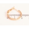 Серьги Xuping цвет Позолота 18K кольца (конго) "Декоративный узор" ø 2см фото №2