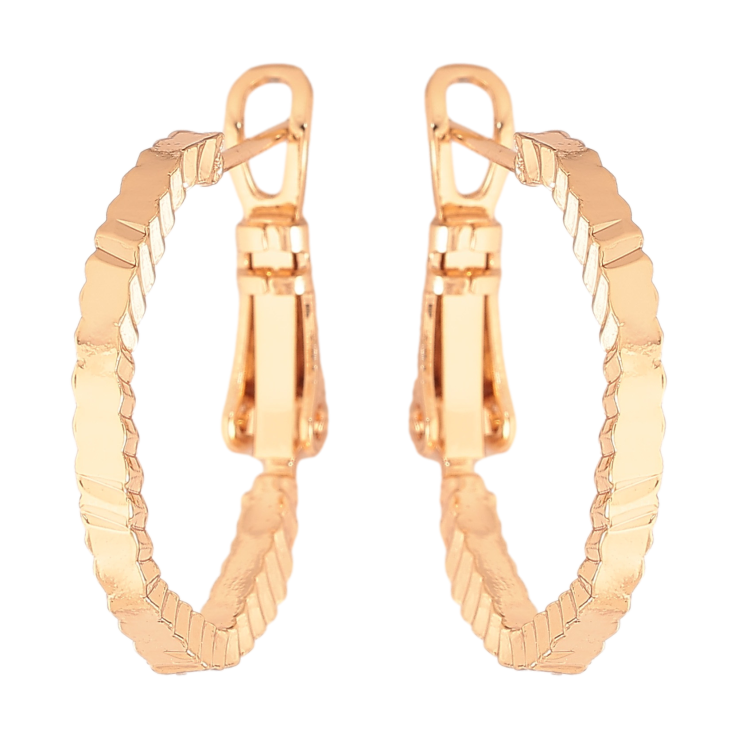 Серьги Xuping цвет Позолота 18K кольца (конго) "Декоративный узор" ø 2см фото №21 Серьги Xuping цвет Позолота 18K кольца (конго) "Декоративный узор" ø 2см фото №21