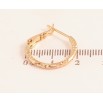Сережки Xuping колір Позолота 18K кільця (конго) "Декоративний візерунок" ø 2см фото №2 Сережки Xuping колір Позолота 18K кільця (конго) "Декоративний візерунок" ø 2см фото №2