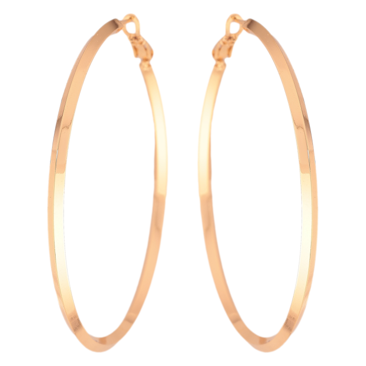 Серьги Xuping цвет Позолота 18K кольца (конго) "Классика" ø 6см фото №25