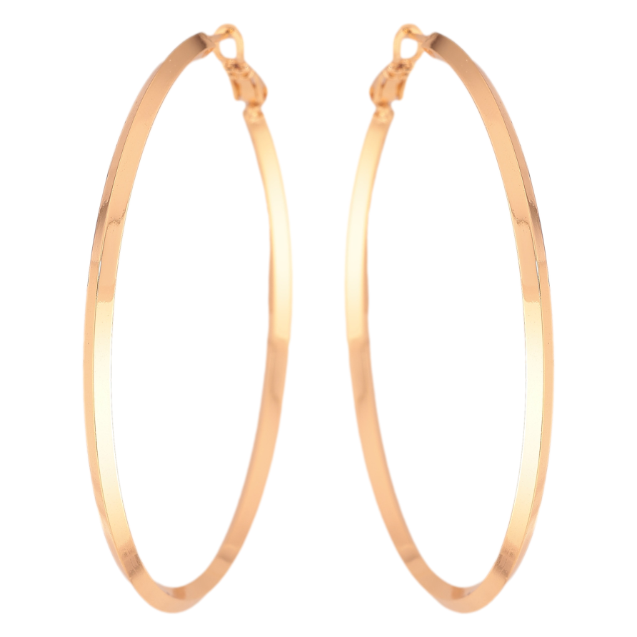 Серьги Xuping цвет Позолота 18K кольца (конго) "Классика" ø 6см фото №1 Серьги Xuping цвет Позолота 18K кольца (конго) "Классика" ø 6см фото №1