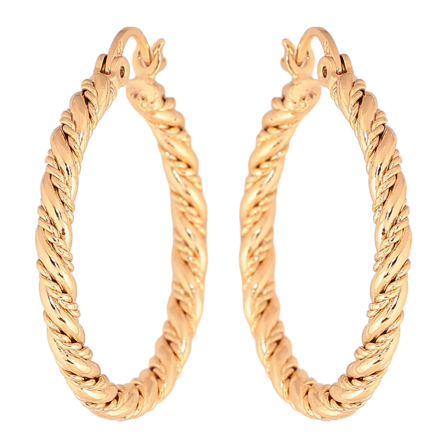 Серьги Xuping цвет Позолота 18K кольца (конго) "Декоративный узор" ø 3см фото №1 Серьги Xuping цвет Позолота 18K кольца (конго) "Декоративный узор" ø 3см фото №1