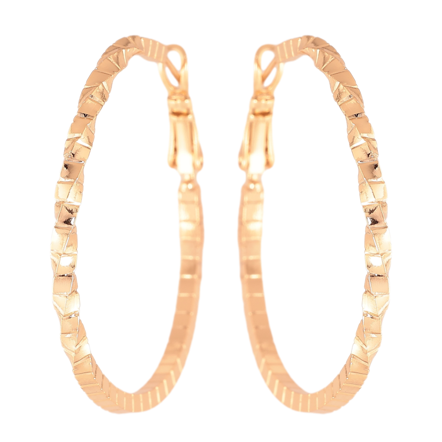 Серьги Xuping цвет Позолота 18K кольца (конго) "Декоративный узор" ø 4см фото №1 Серьги Xuping цвет Позолота 18K кольца (конго) "Декоративный узор" ø 4см фото №1