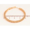 Сережки Xuping колір Позолота 18K кільця (конго) "Декоративний візерунок" ø 4см фото №2 Сережки Xuping колір Позолота 18K кільця (конго) "Декоративний візерунок" ø 4см фото №2
