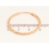Серьги Xuping цвет Позолота 18K кольца (конго) "Декоративный узор" ø 3см фото №2