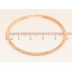 Серьги Xuping цвет Позолота 18K кольца (конго) "Декоративный узор" ø 5см фото №2