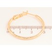 Сережки Xuping колір Позолота 18K кільця (конго) "Декоративний візерунок" ø 3см фото №2 Сережки Xuping колір Позолота 18K кільця (конго) "Декоративний візерунок" ø 3см фото №2