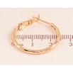 Серьги Xuping цвет Позолота 18K кольца (конго) "Декоративный узор" ø 2.5см фото №2 Серьги Xuping цвет Позолота 18K кольца (конго) "Декоративный узор" ø 2.5см фото №2