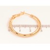 Серьги Xuping цвет Позолота 18K кольца (конго) "Декоративный узор" ø 3см фото №2 Серьги Xuping цвет Позолота 18K кольца (конго) "Декоративный узор" ø 3см фото №2